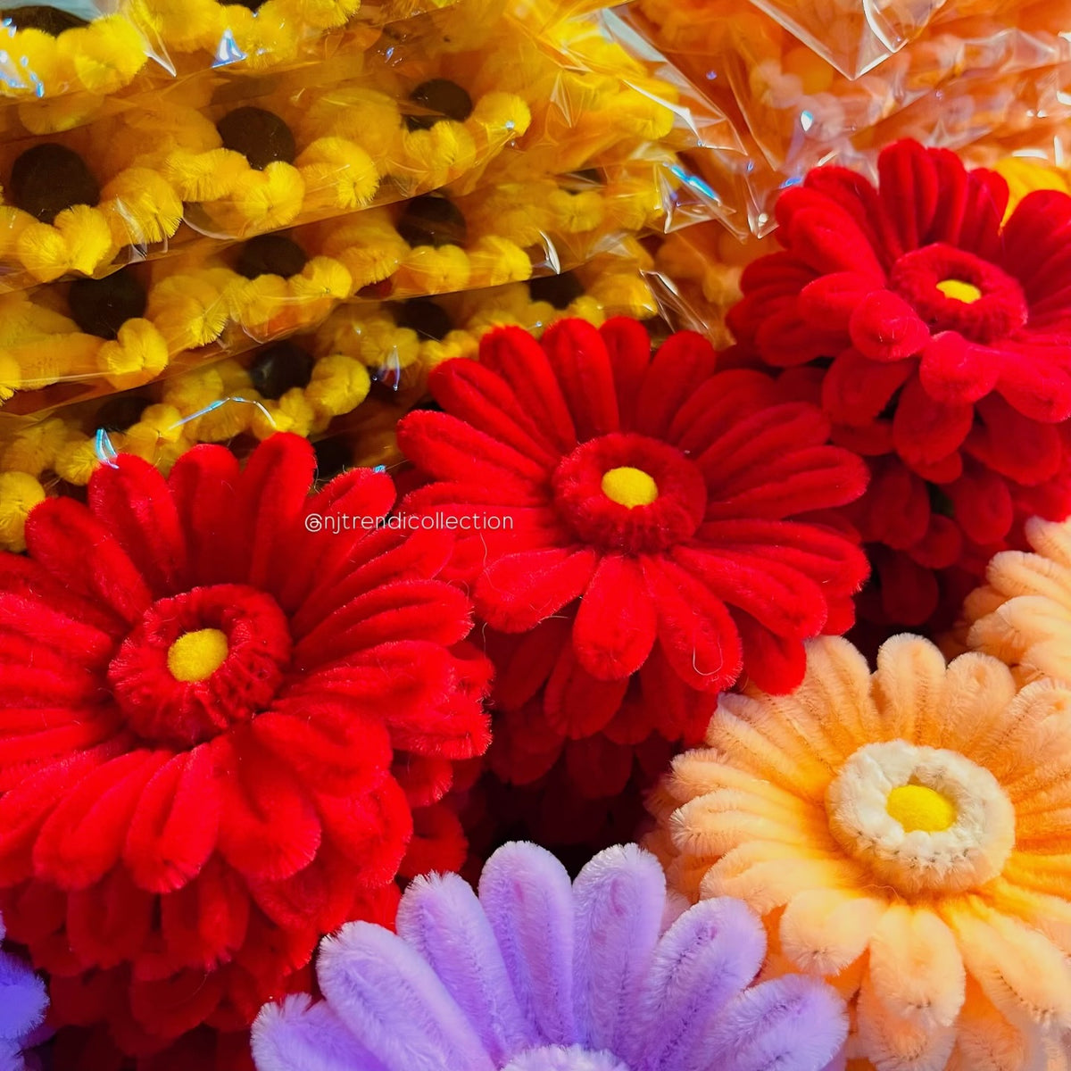 Fuzzy Gerbera Flower Head
