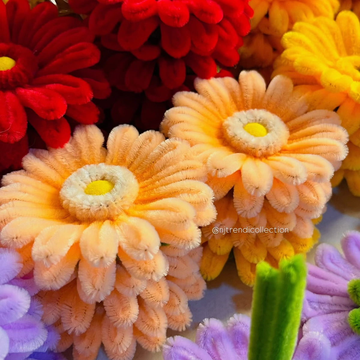 Fuzzy Gerbera Flower Head