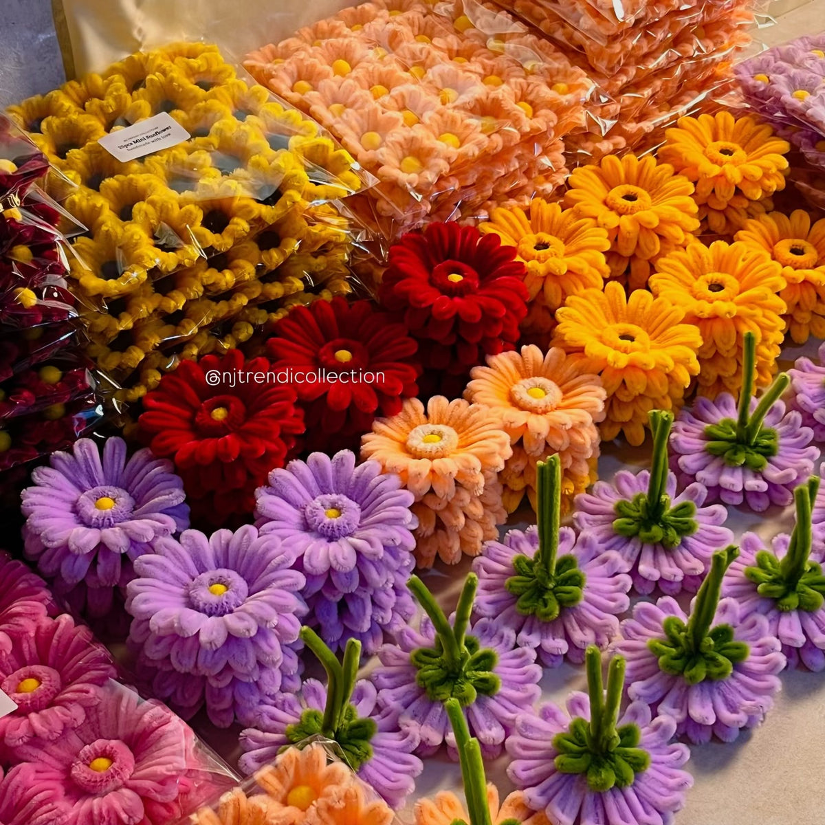 Fuzzy Gerbera Flower Head